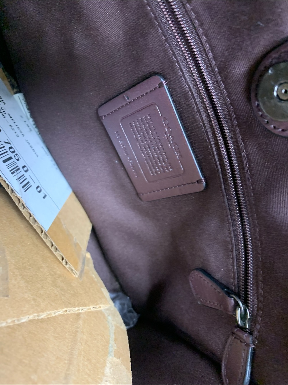 Coach Burgundy Satchel with Pink Trim - Picture 5 of 7